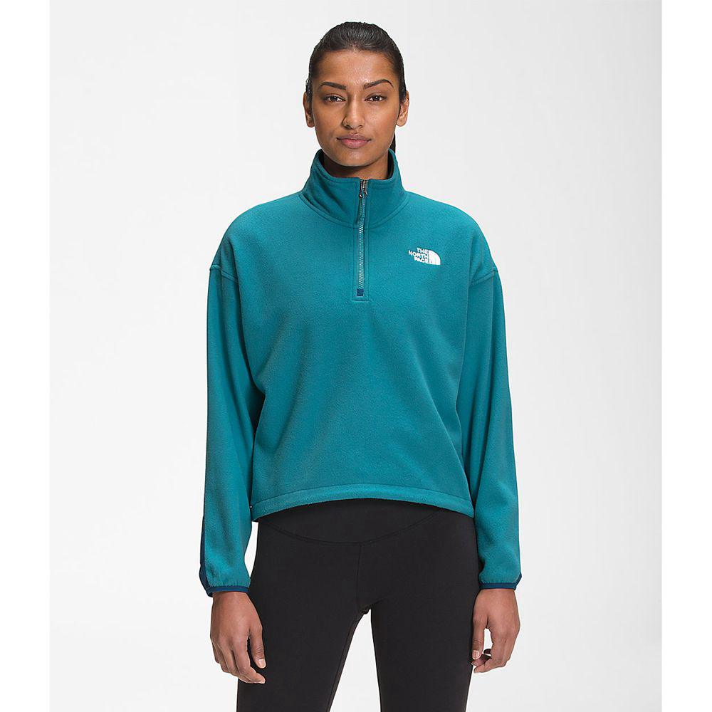 The North Face Tka Kataka ¼ Zip Γυναικεια Fleece - Μπλε (FQHB78493)